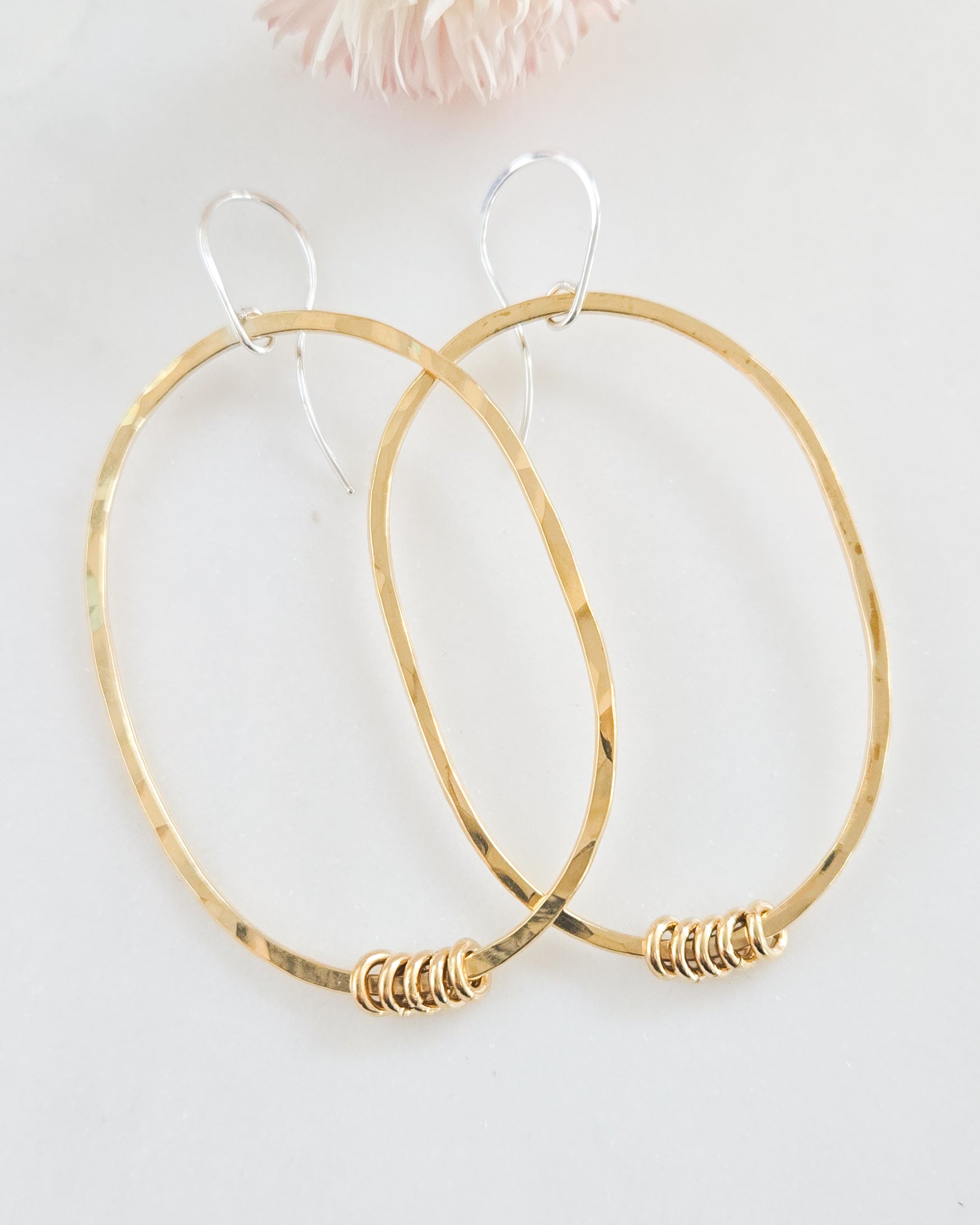 Brass Glimmer Earrings