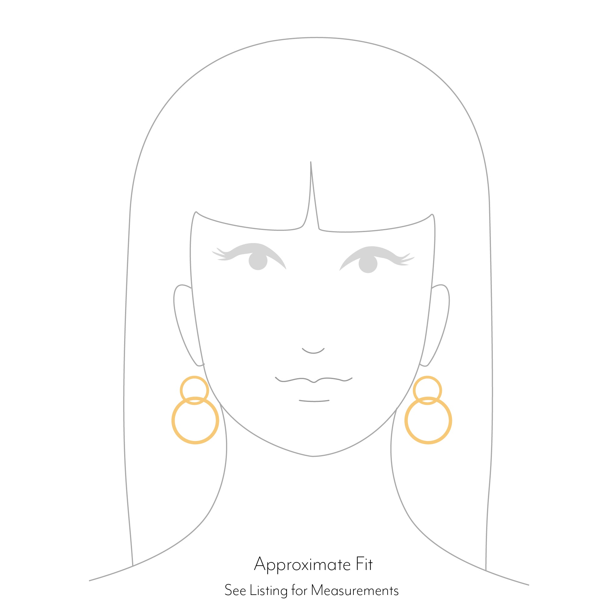 Kindred Hoops in Brass